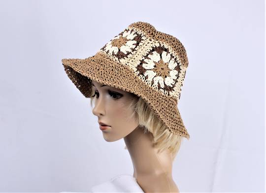 HEAD START  straw daisy hat brown multi Style:HS/5016